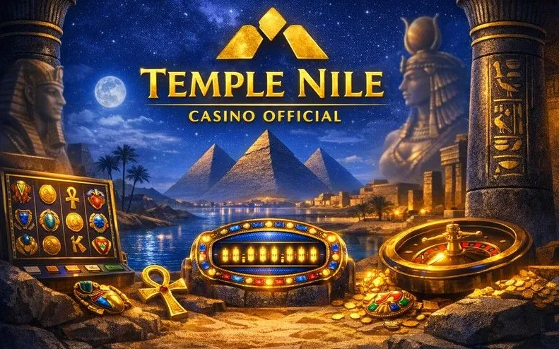 Temple Nile Casino login page banner