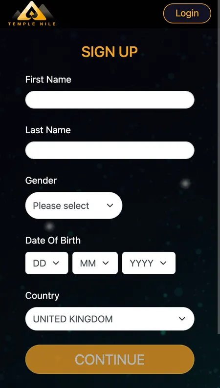 Submit login button on the form